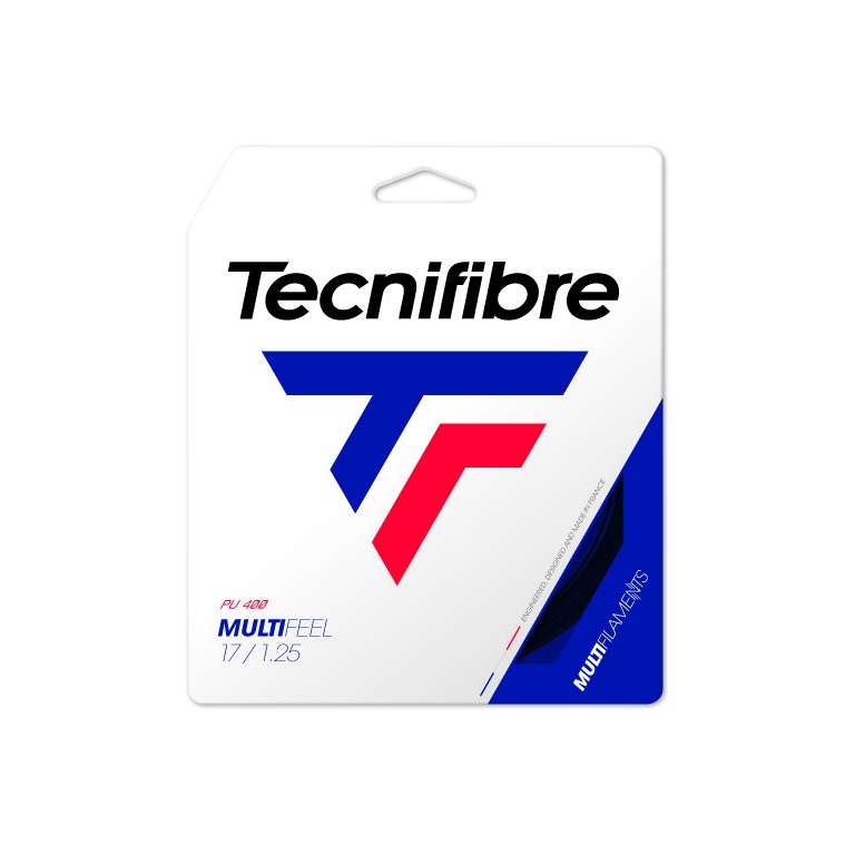 Tecnifibre Tennissaite Multifeel (Touch+Kontrolle) schwarz 12m Set